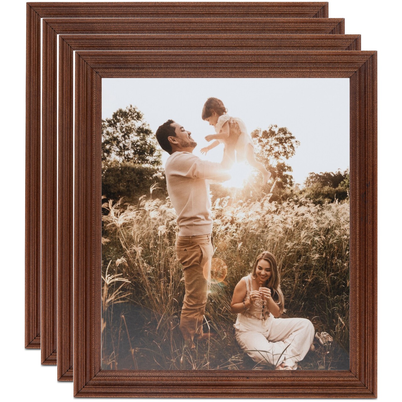 ArtToFrames 8x10 Inch Traditional Picture Frame, Multi Pack, Comes with Regular Glass (WOMPack-17-8x10)